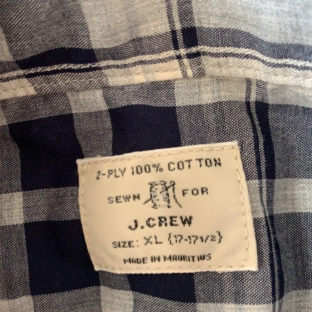 J Crew plaid button up